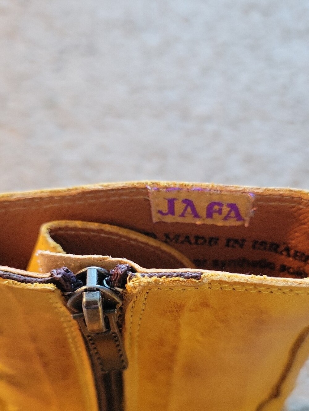 Jafa Mustard Button Boots - Picture 2 of 6